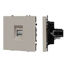 Изображение ARL NOBE Розетка телефонная софт-тач кашемир SCT-MTL1-SFPL-CA (RJ-11, 4C) (Arlight, -)
